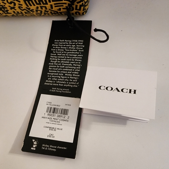 Coach Disney Mickey Mouse X Keith Haring Small make up bag - Picture 9 of 11